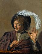 Frans Hals Singing Boy with Flute Sweden oil painting artist